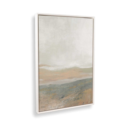 [Color:Opaque White], Picture of art in a White frame at an angle