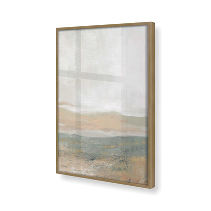 [Color:Brushed Gold], Picture of art in a Brushed Gold frame at an angle