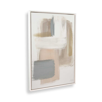 [Color:Opaque White], Picture of art in a White frame at an angle