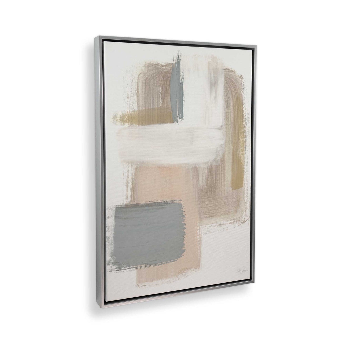 [Color:Polished Chrome], Picture of art in a Polished Chrome frame at an angle