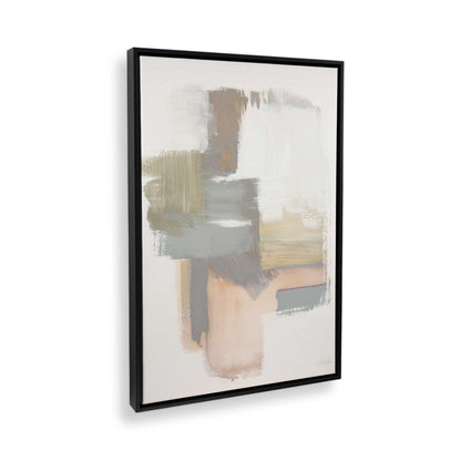 [Color:Satin Black], Picture of art in a Satin Black frame at an angle