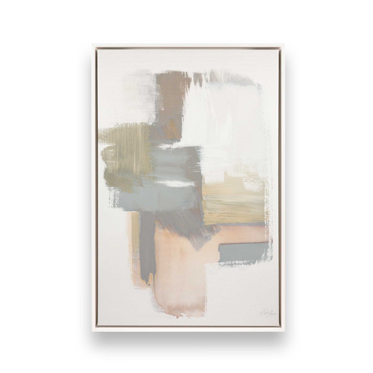 [Color:Opaque White], Picture of art in a White frame