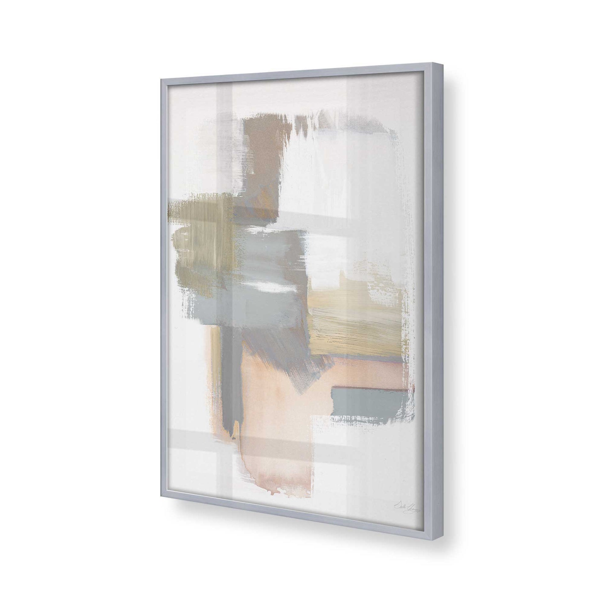 [Color:Polished Chrome], Picture of art in a Polished Chrome frame at an angle