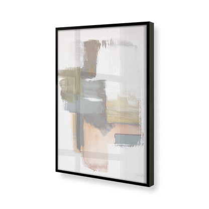 [Color:Satin Black], Picture of art in a Satin Black frame at an angle