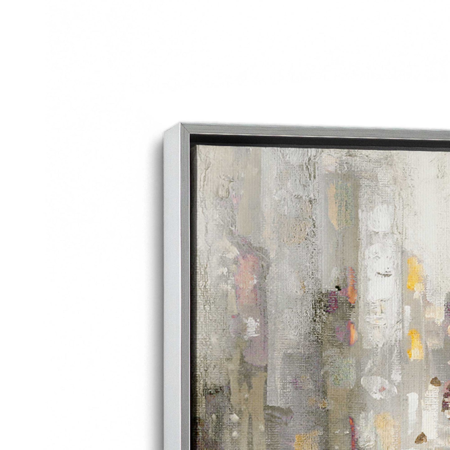 [Color:Polished Chrome], Picture of art in a Polished Chrome frame at an angle