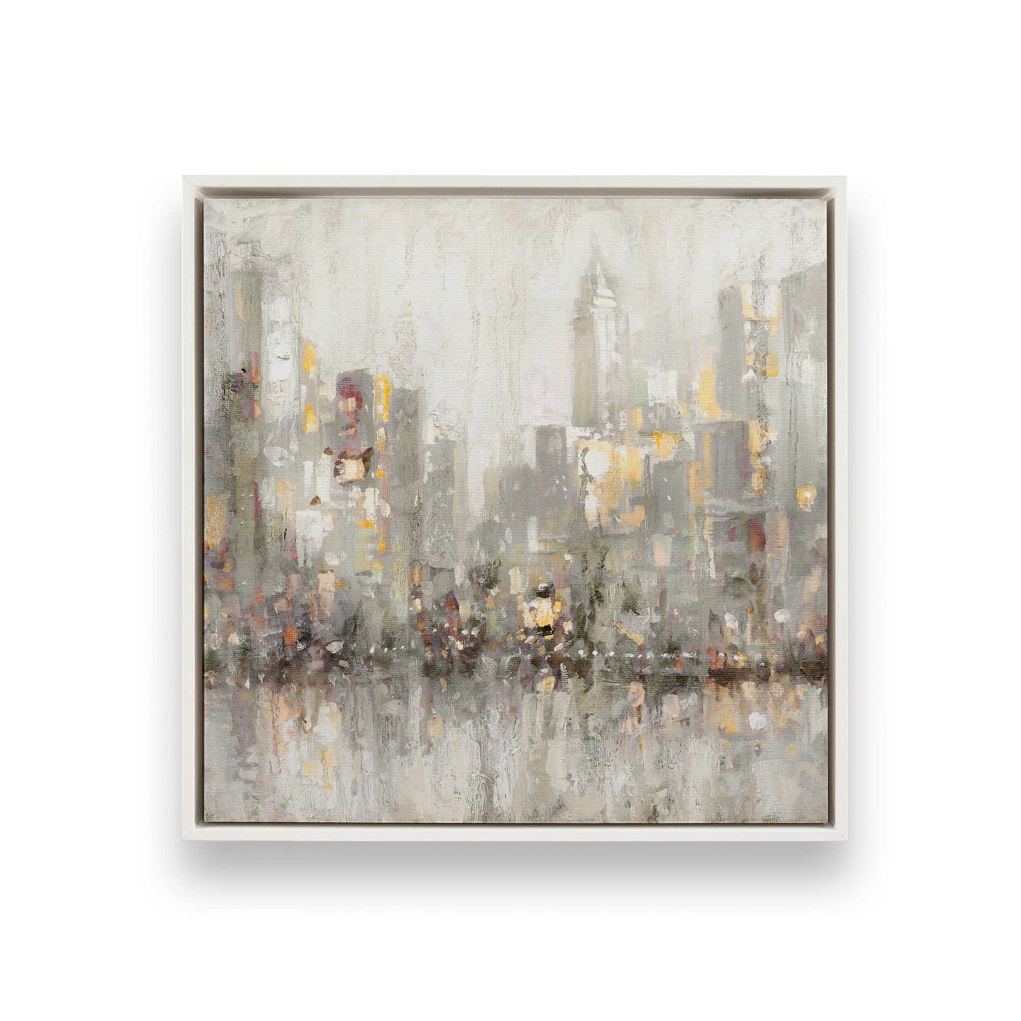 [Color:Opaque White], Picture of art in a White frame