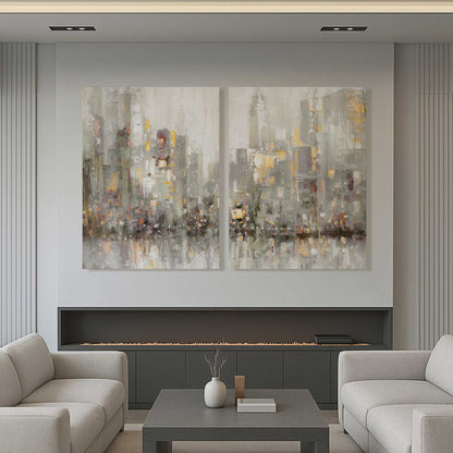[Color:Stretched Canvas], Picture of art in a room
