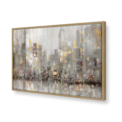 [Color:Brushed Gold], Picture of art in a Brushed Gold frame of the corner