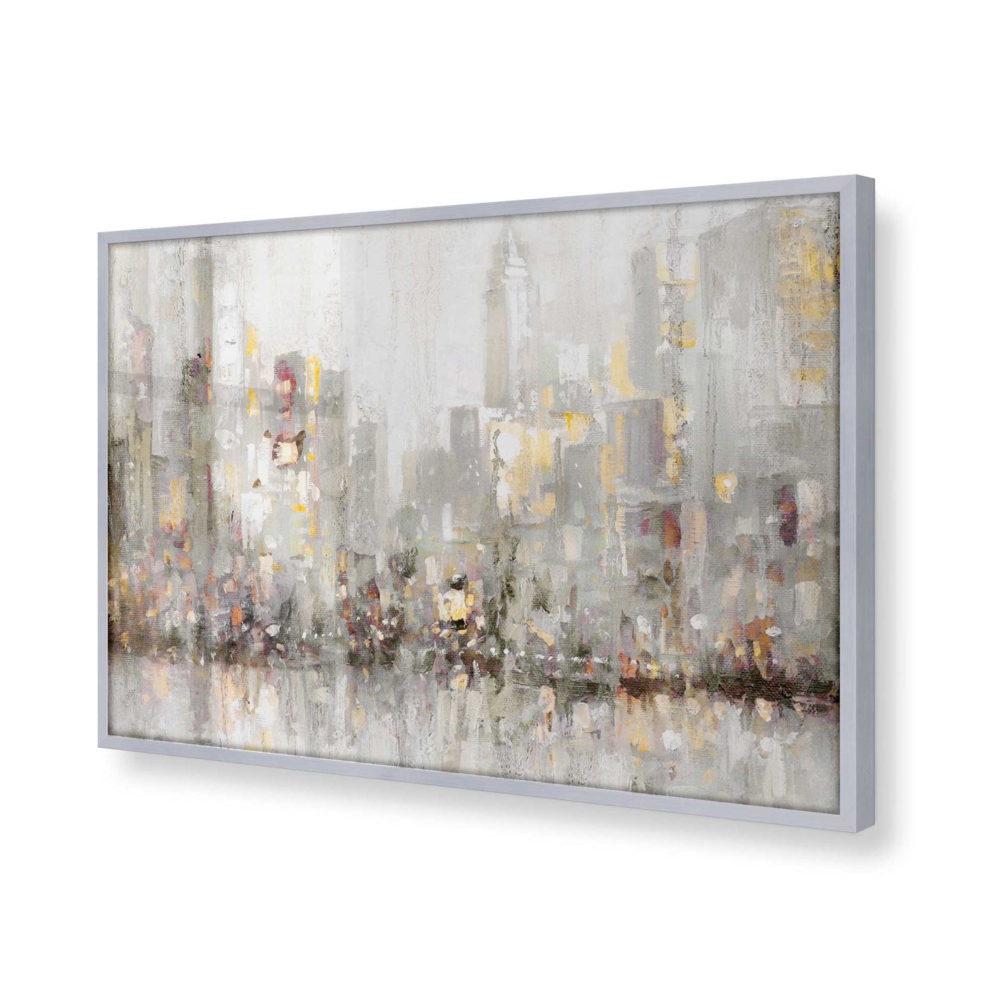 [Color:Polished Chrome], Picture of art in a Polished Chrome frame of the corner