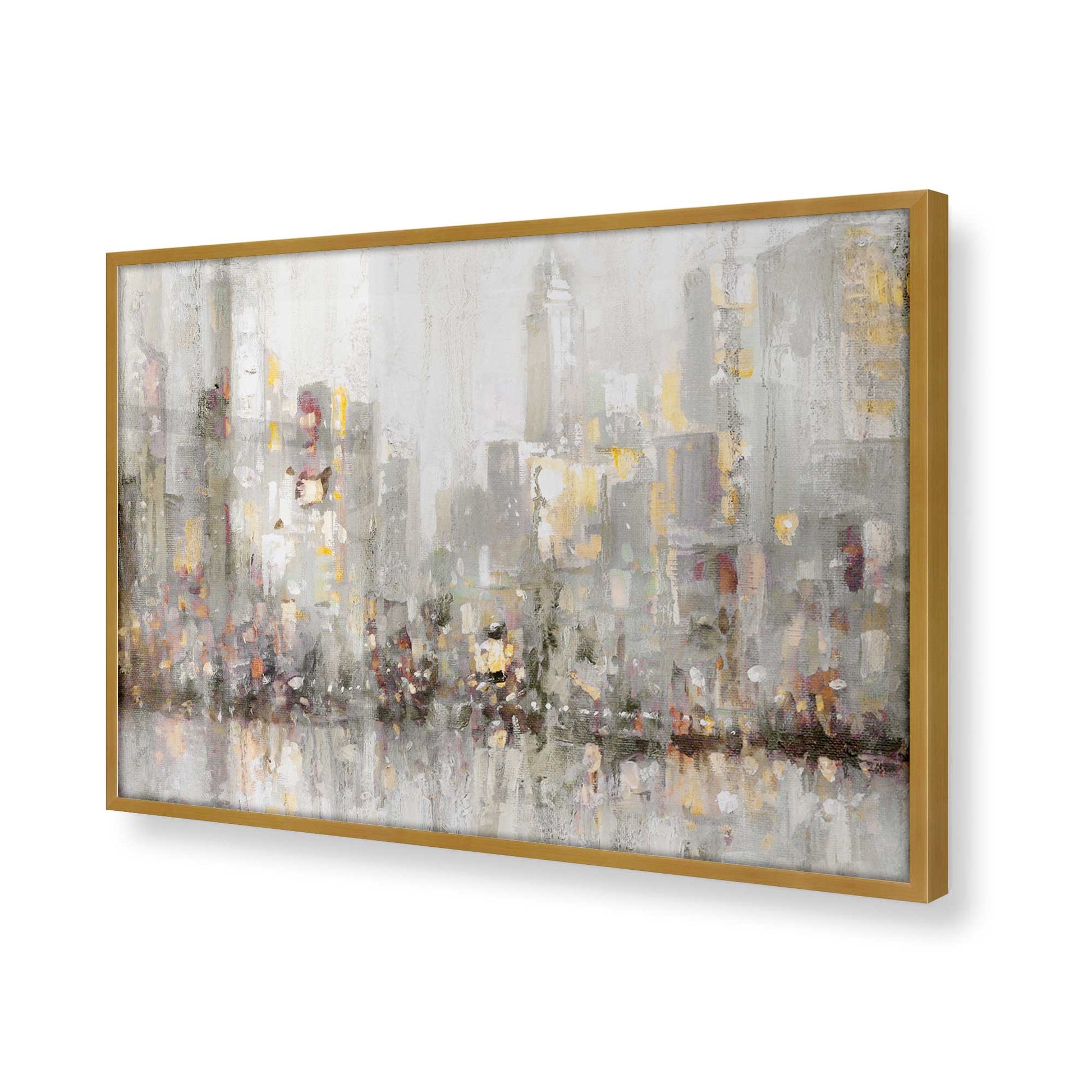 [Color:Polished Gold], Picture of art in a Polished Gold frame of the corner