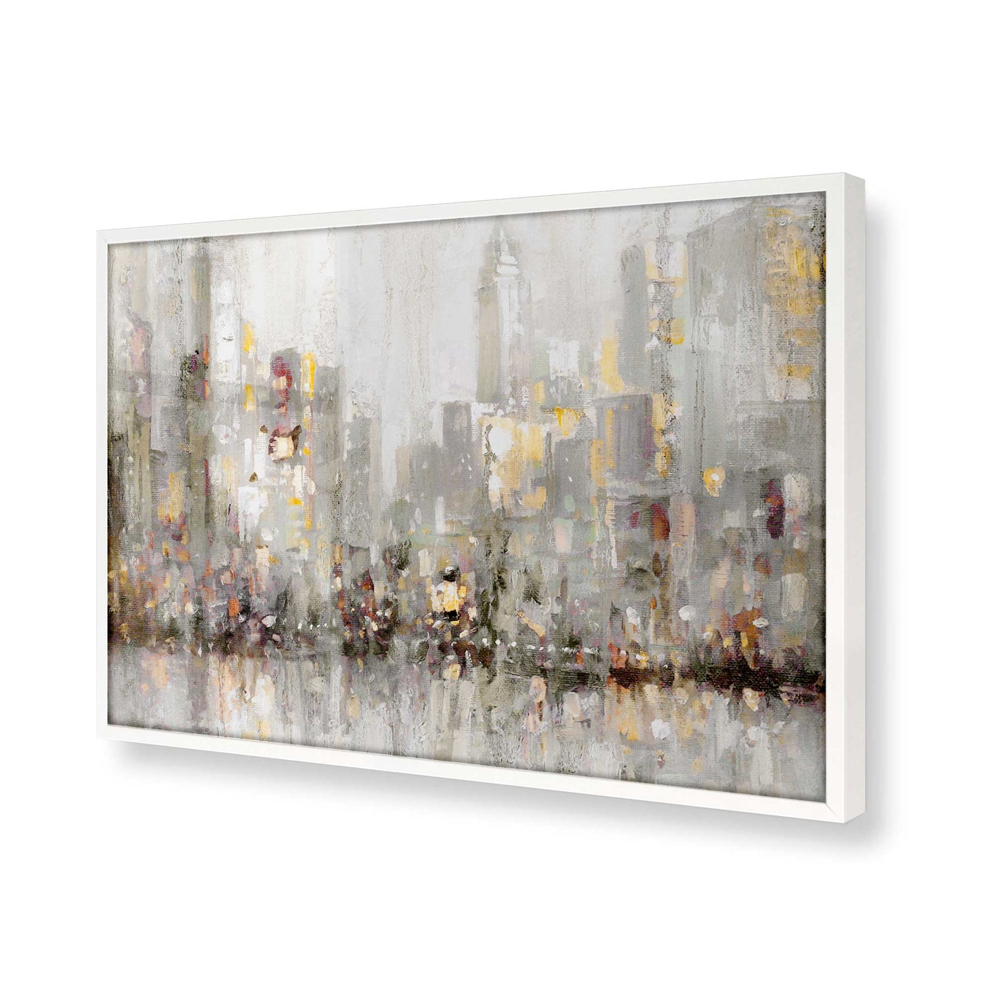 [Color:Opaque White], Picture of art in a Opaque White frame of the corner