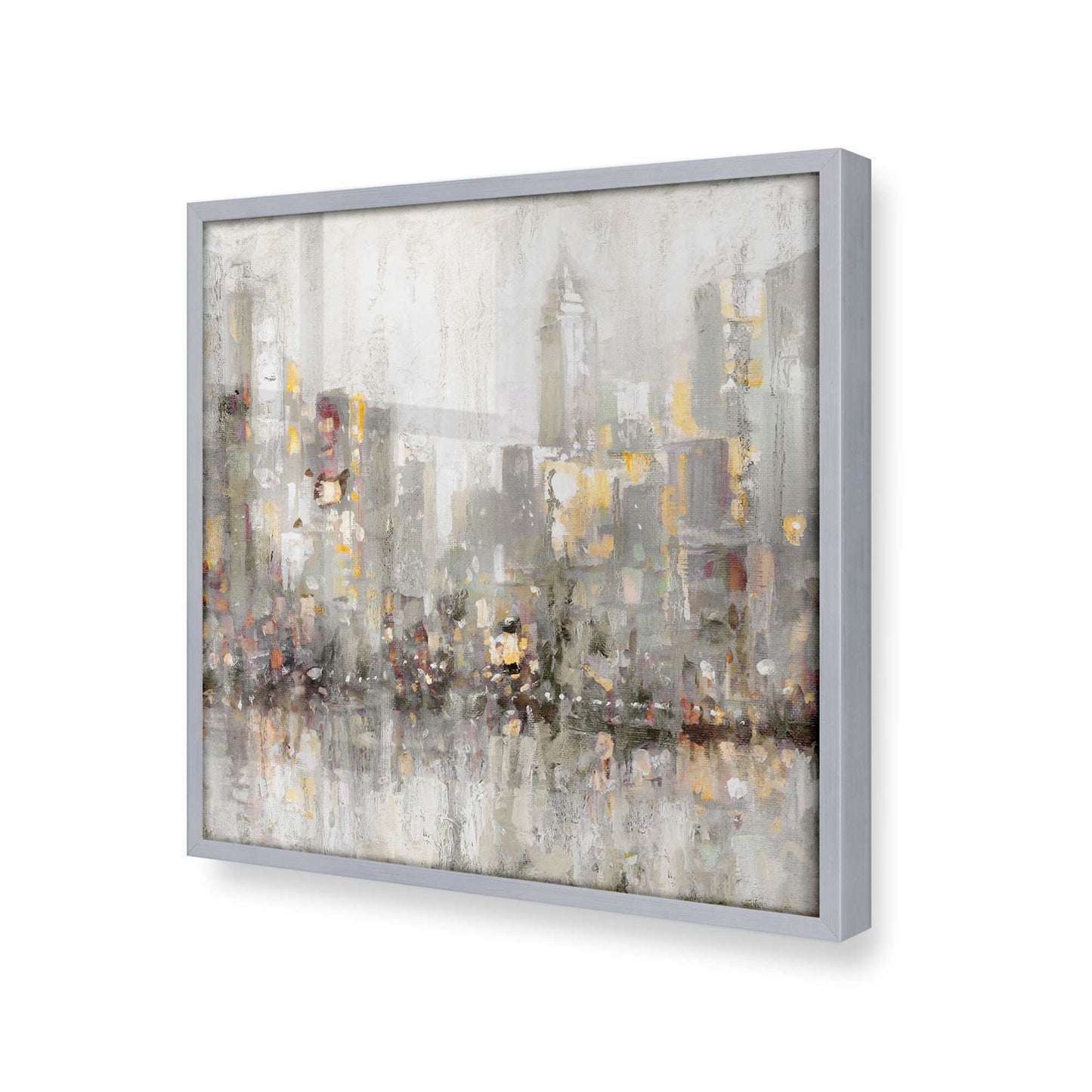 [Color:Polished Chrome], Picture of art in a Polished Chrome frame at an angle