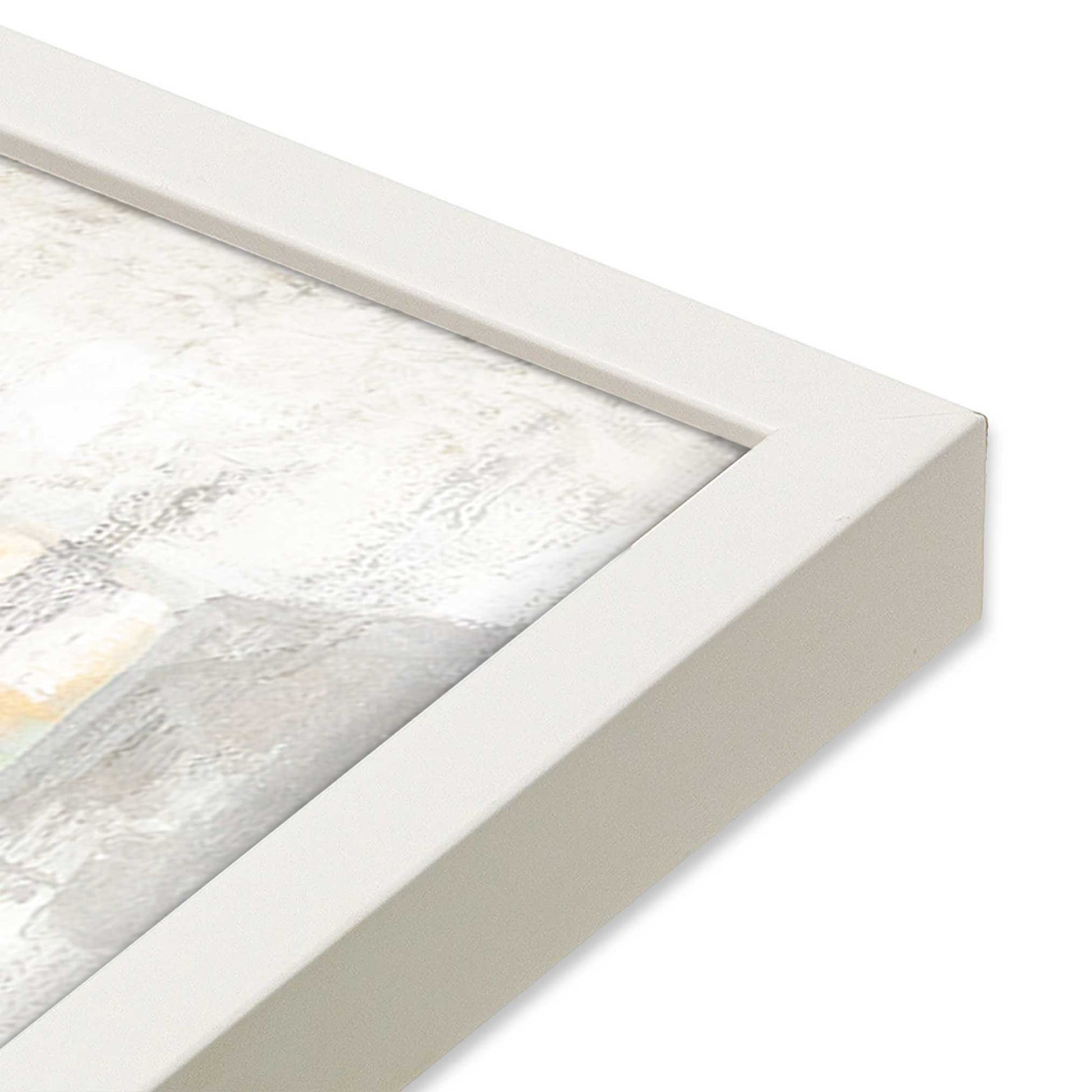 [Color:Opaque White], Picture of art in a Opaque White frame of the corner