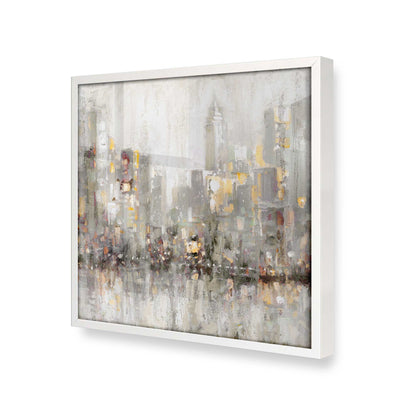 [Color:Opaque White], Picture of art in a Opaque White frame at an angle