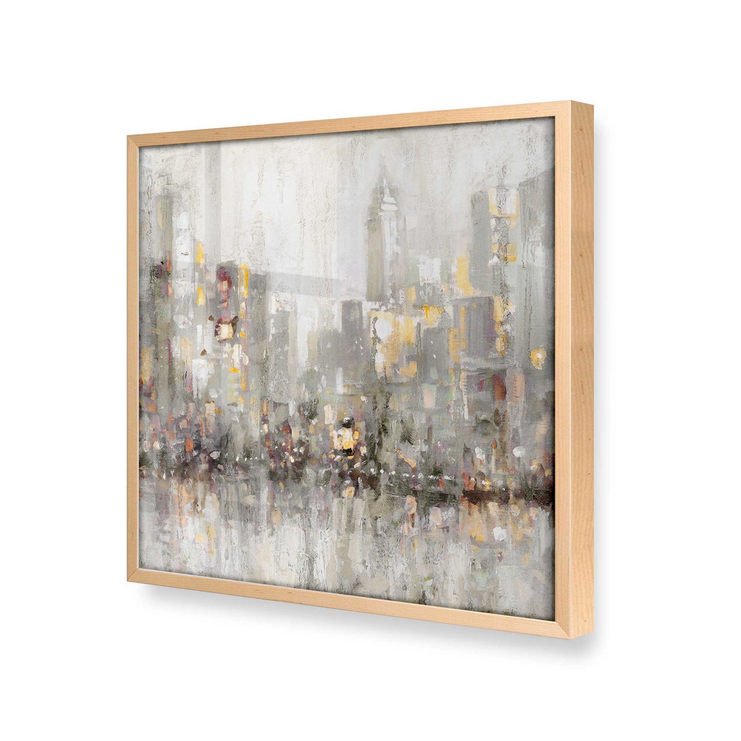 [Color:Raw Maple], Picture of art in a Raw Maple frame at an angle