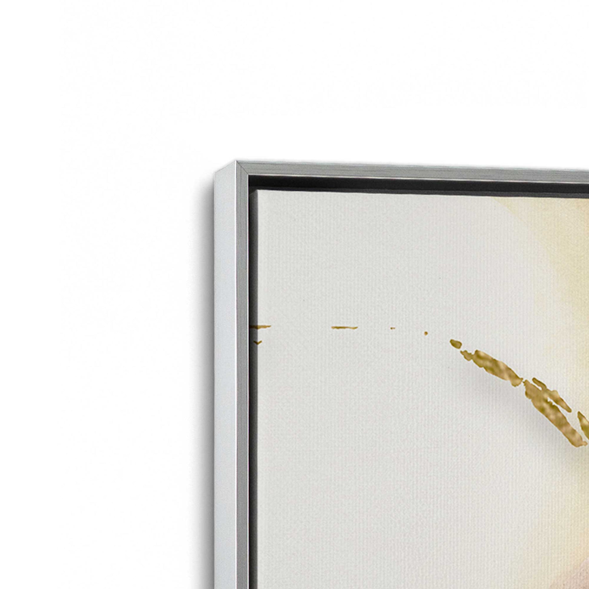 [Color:Polished Chrome], Picture of art in a Polished Chrome frame at an angle