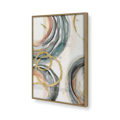 [Color:Brushed Gold], Picture of art in a Brushed Gold frame of the corner