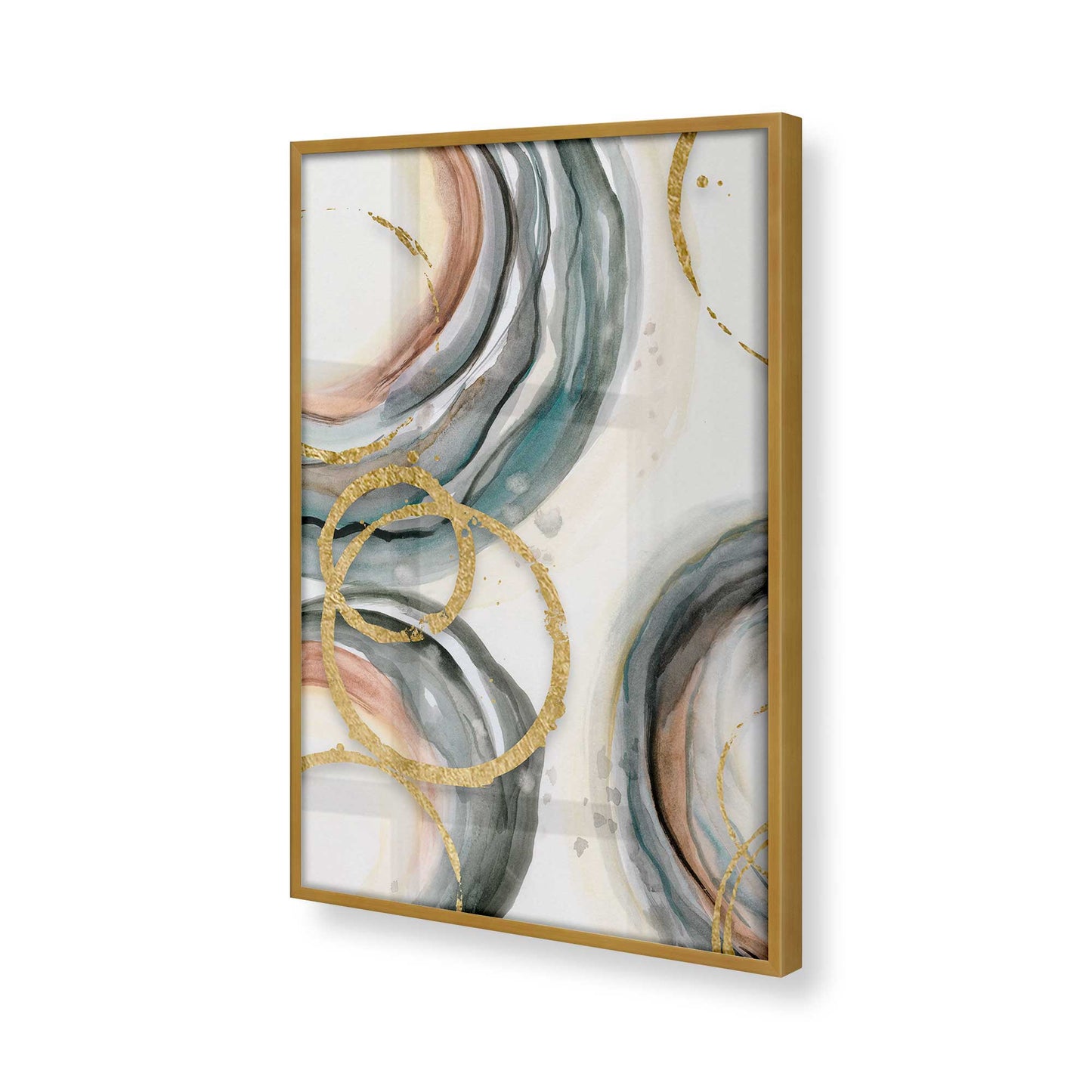 [Color:Polished Gold], Picture of art in a Polished Gold frame of the corner