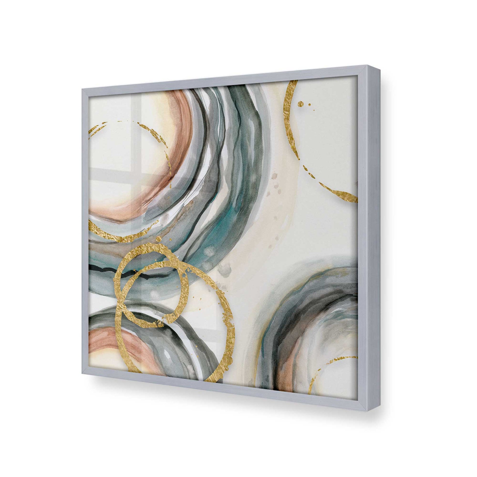 [Color:Polished Chrome], Picture of art in a Polished Chrome frame at an angle