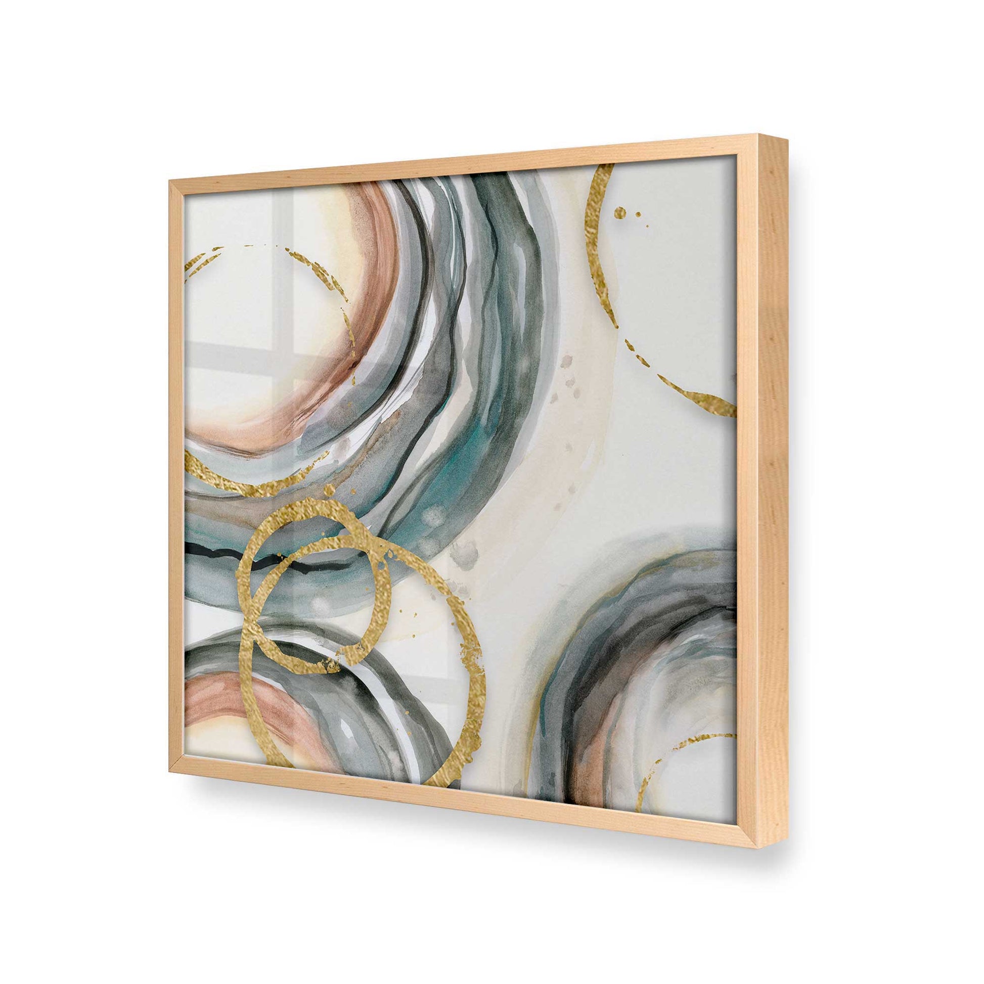 [Color:Raw Maple], Picture of art in a Raw Maple frame at an angle