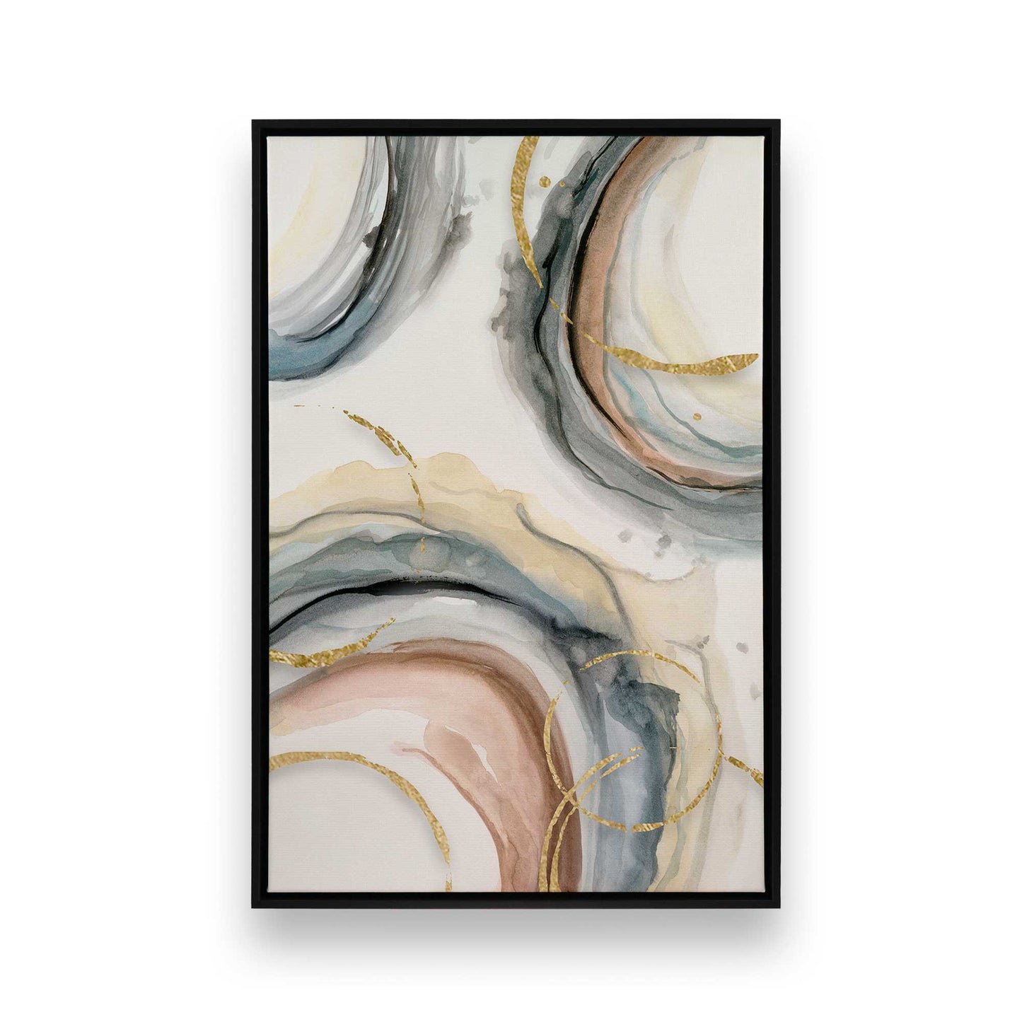 [Color:Satin Black], Picture of art in a Satin Black frame