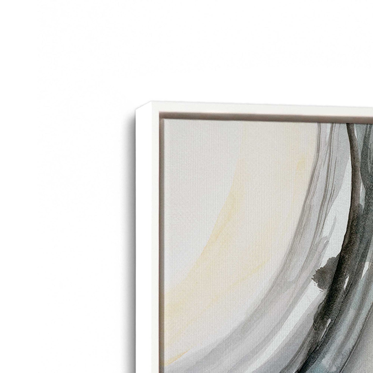 [Color:Opaque White], Picture of art in a White frame at an angle