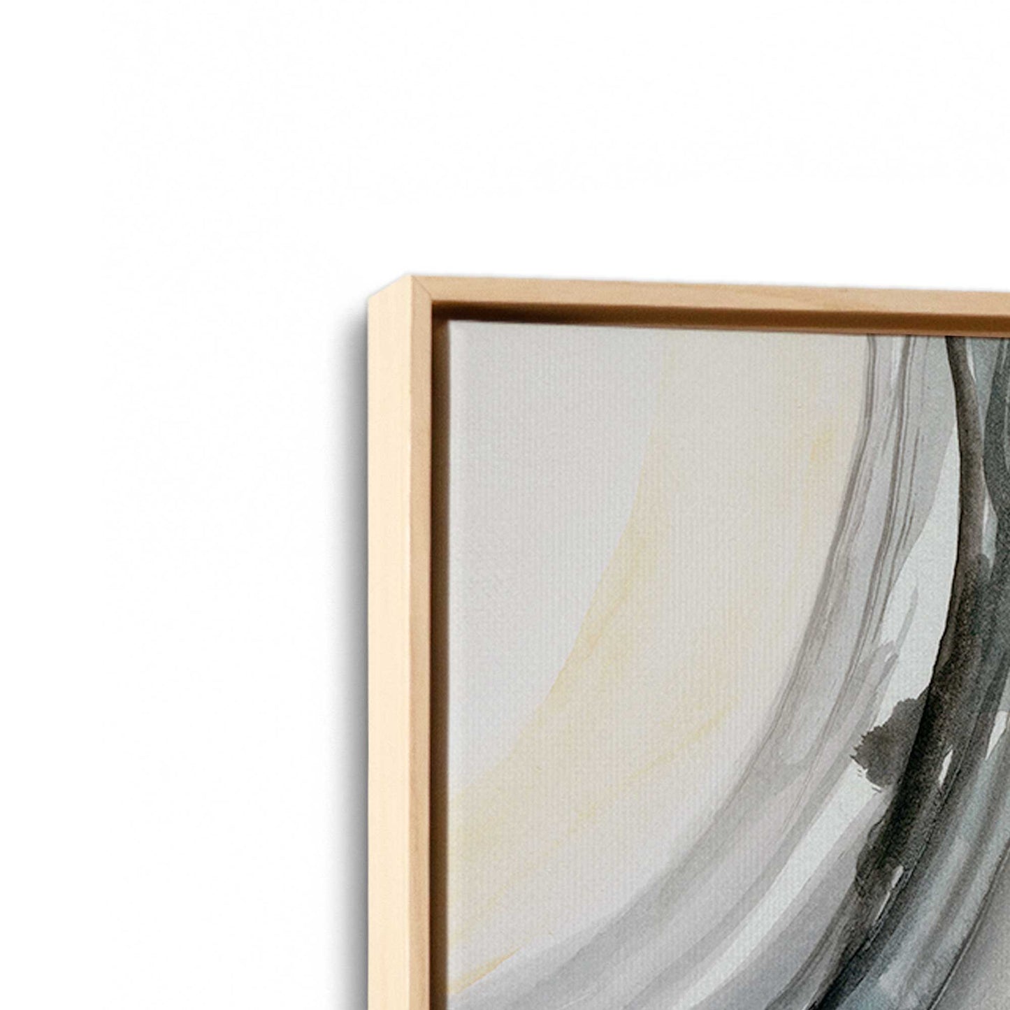 [Color:American Maple], Picture of art in a American Maple frame at an angle