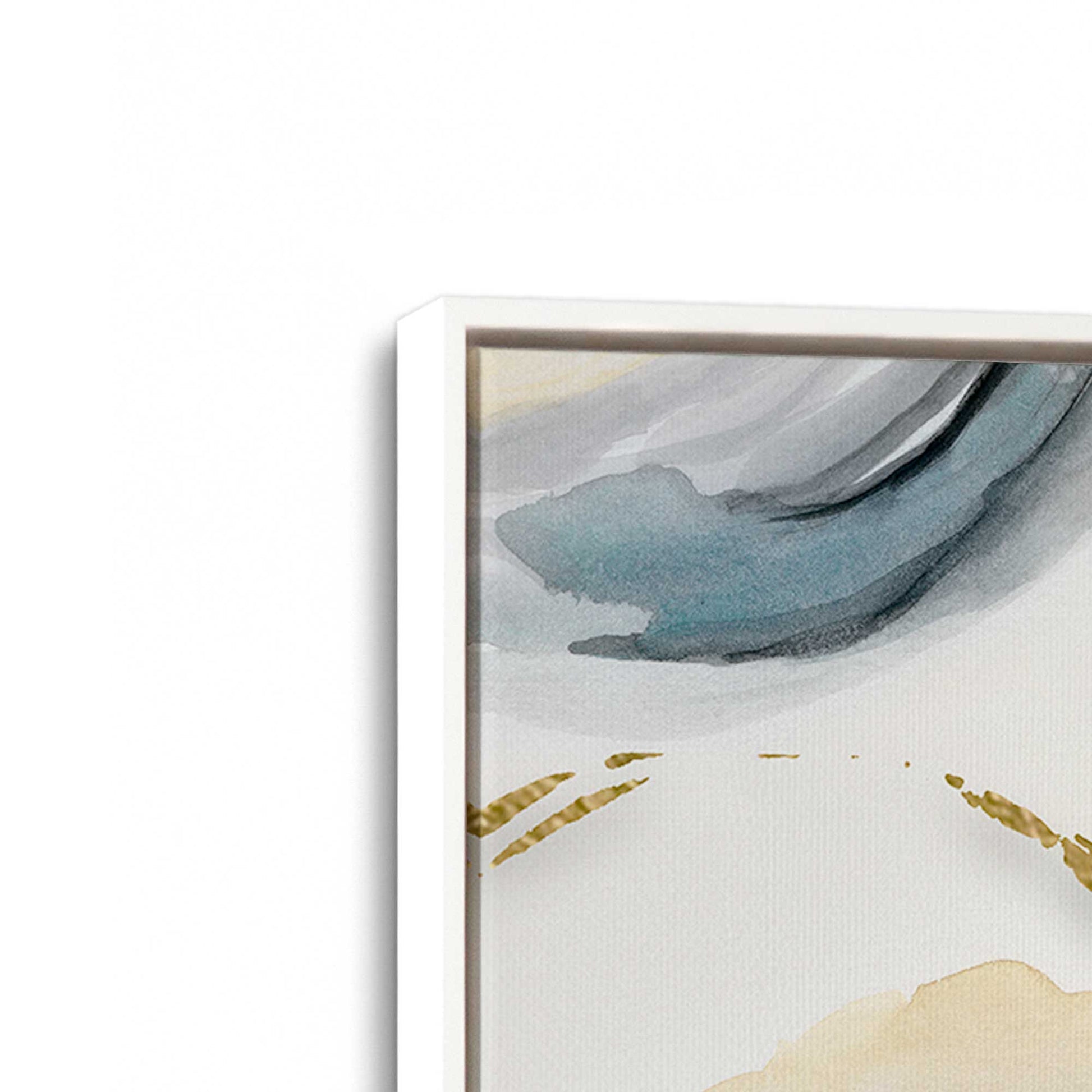 [Color:Opaque White], Picture of art in a White frame at an angle