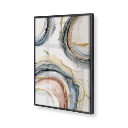 [Color:Weathered Zinc], Picture of art in a Weathered Zinc frame of the corner