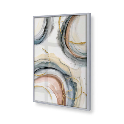 [Color:Polished Chrome], Picture of art in a Polished Chrome frame of the corner