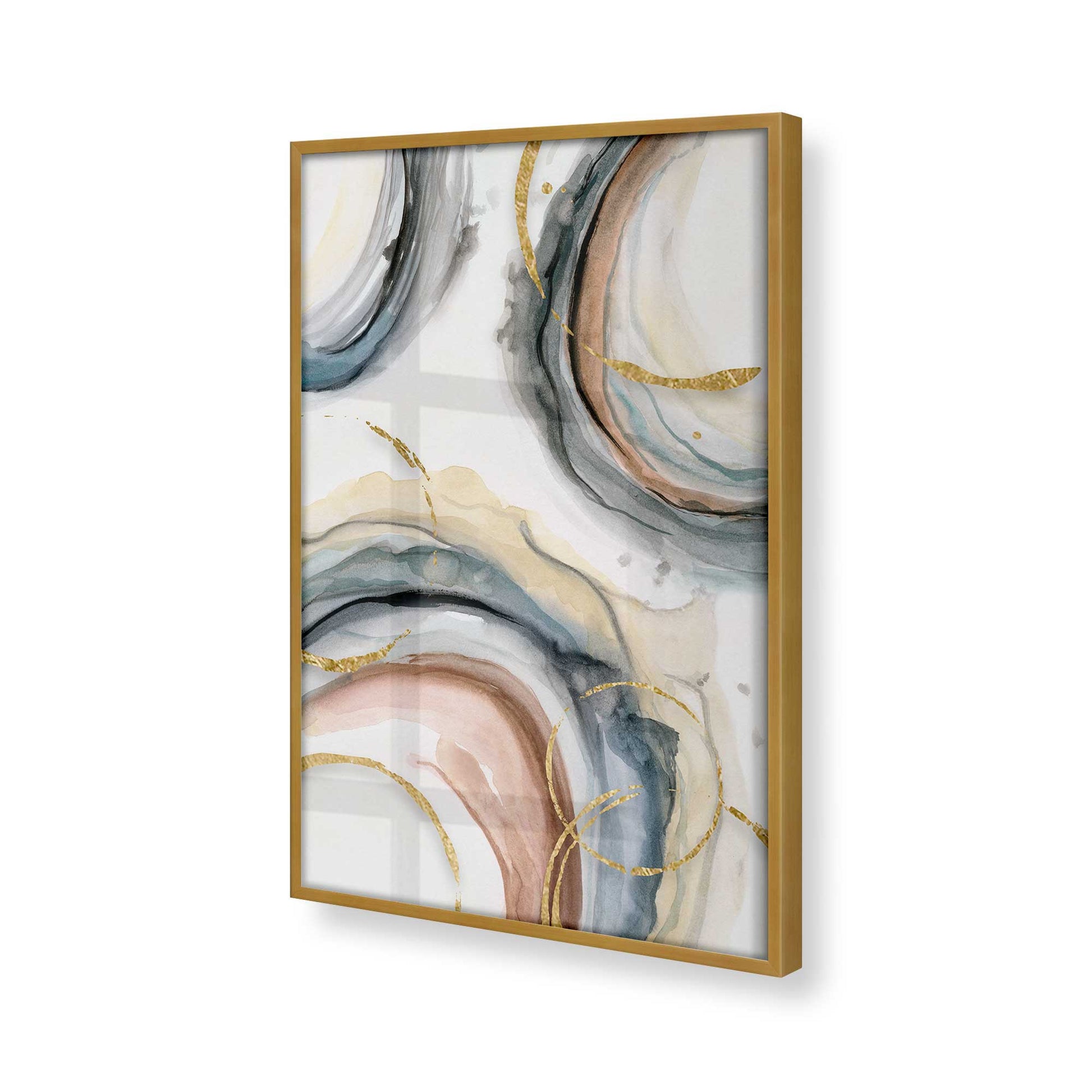 [Color:Polished Gold], Picture of art in a Polished Gold frame of the corner