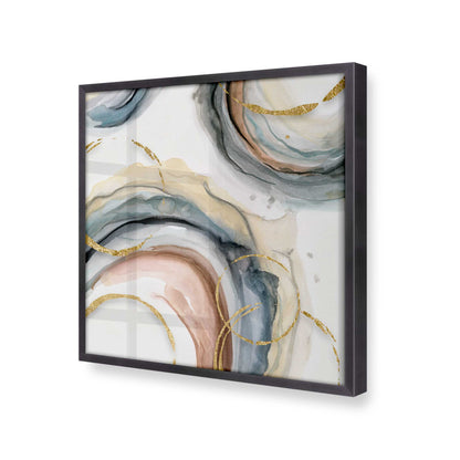 [Color:Weathered Zinc], Picture of art in a Weathered Zinc frame at an angle