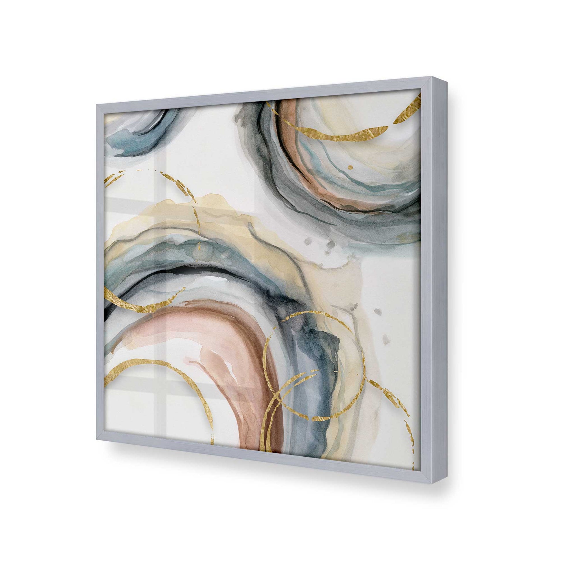 [Color:Polished Chrome], Picture of art in a Polished Chrome frame at an angle