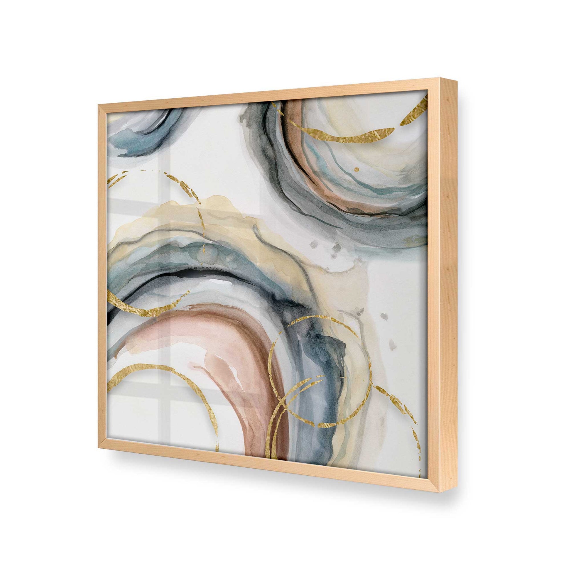 [Color:Raw Maple], Picture of art in a Raw Maple frame at an angle