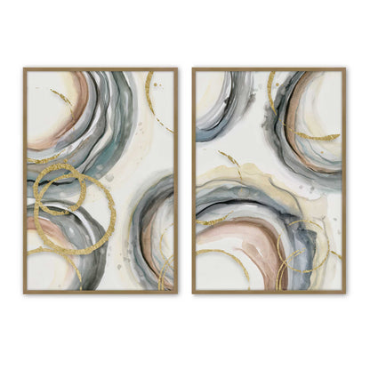 [Color:Brushed Gold], Picture of art in a Brushed Gold frame