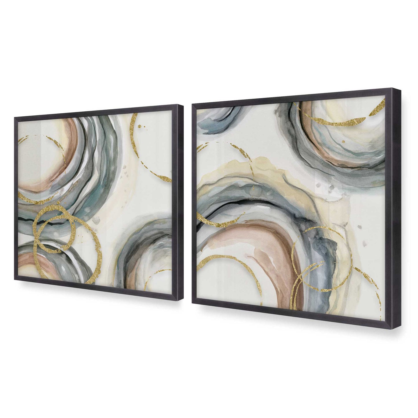 [Color:Weathered Zinc], Picture of art in a Weathered Zinc frame at an angle