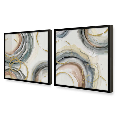 [Color:Satin Black], Picture of art in a Satin Black frame at an angle