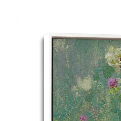 [Color:Opaque White], Picture of art in a White frame at an angle