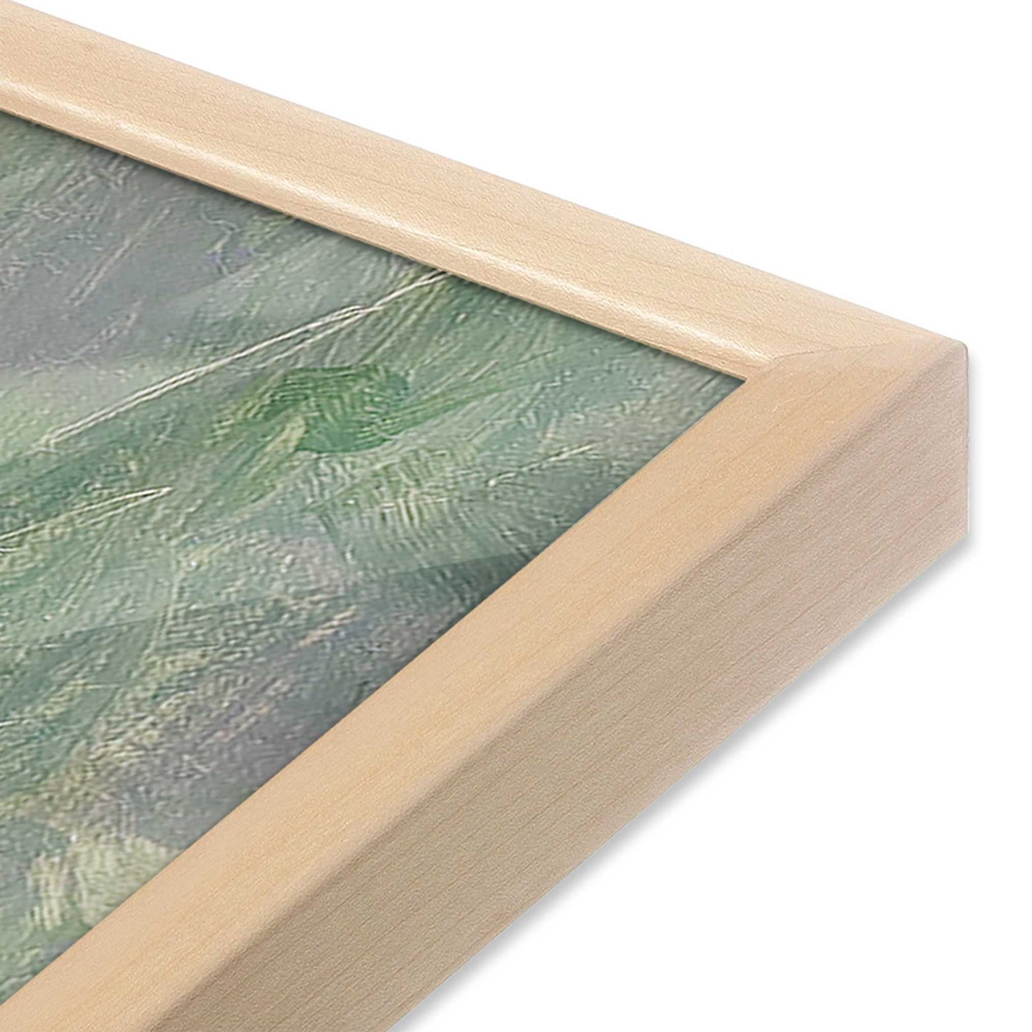 [Color:Raw Maple], Picture of art in a Raw Maple frame at an angle