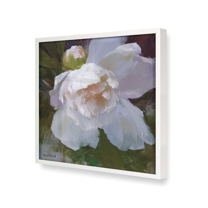 [Color:Opaque White], Picture of art in a Opaque White frame at an angle