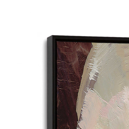 [Color:Satin Black], Picture of art in a Satin Black frame at an angle