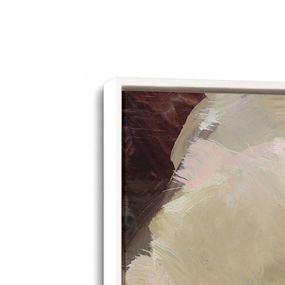 [Color:Opaque White], Picture of art in a White frame at an angle