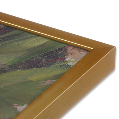 [Color:Polished Gold], Picture of art in a Polished Gold frame of the corner