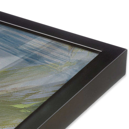 [Color:Weathered Zinc], Picture of art in a Weathered Zinc frame at an angle