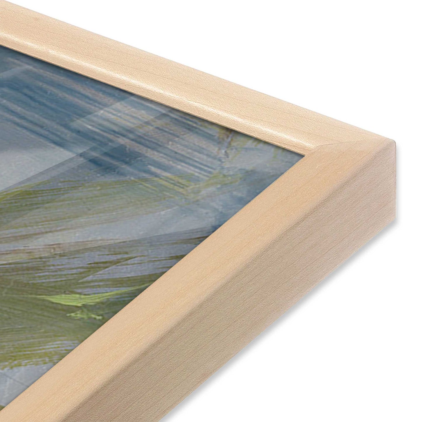 [Color:Raw Maple], Picture of art in a Raw Maple frame at an angle