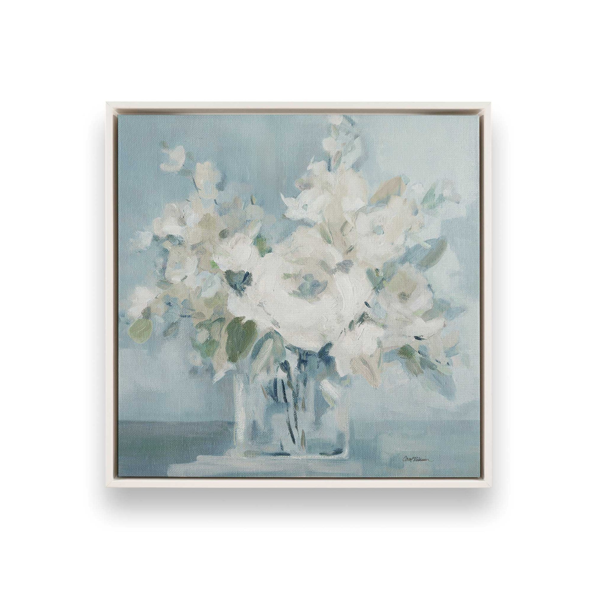 [Color:Opaque White], Picture of art in a White frame