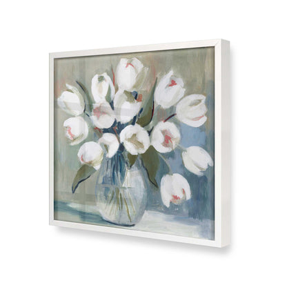 [Color:Opaque White], Picture of art in a Opaque White frame at an angle