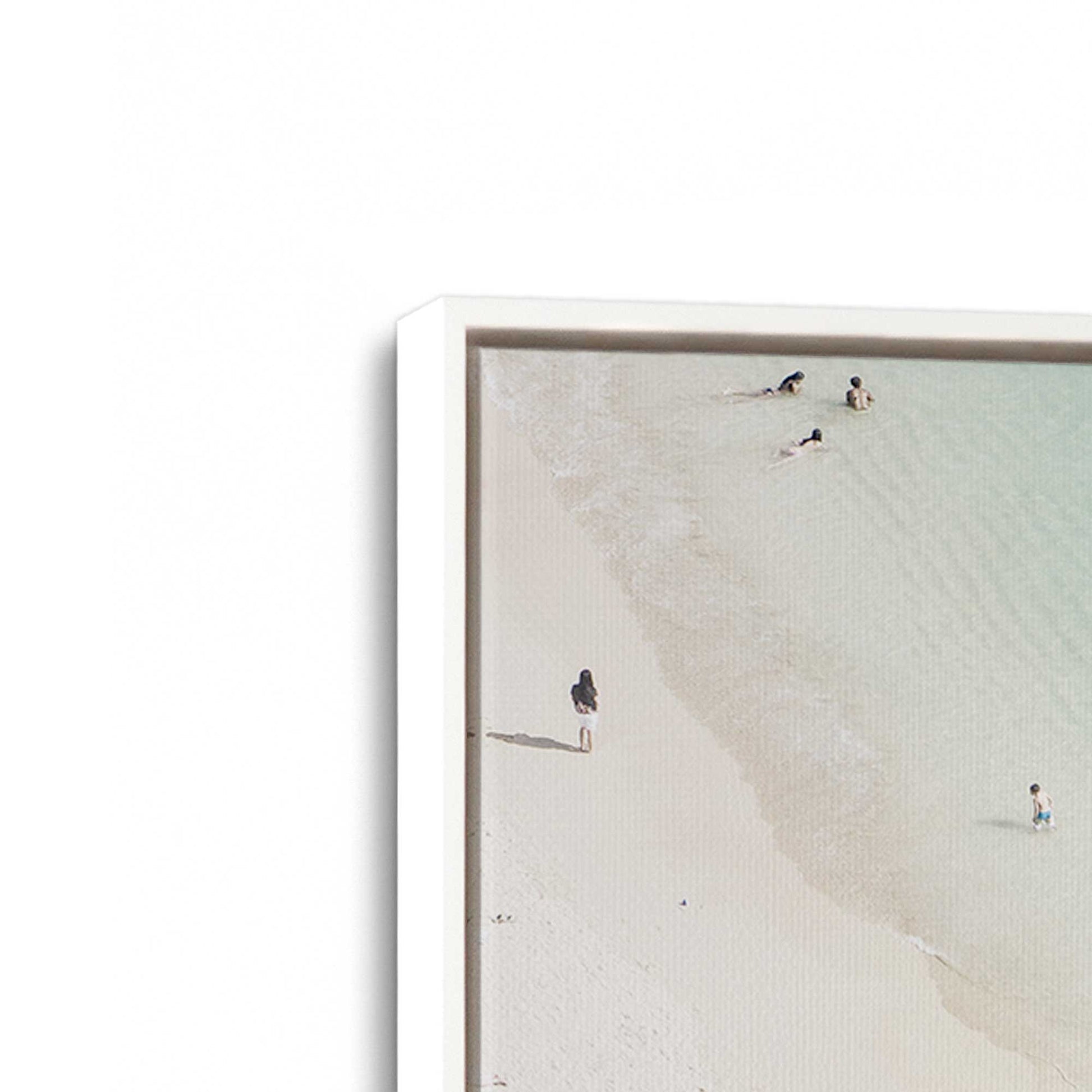 [Color:Opaque White], Picture of art in a White frame at an angle