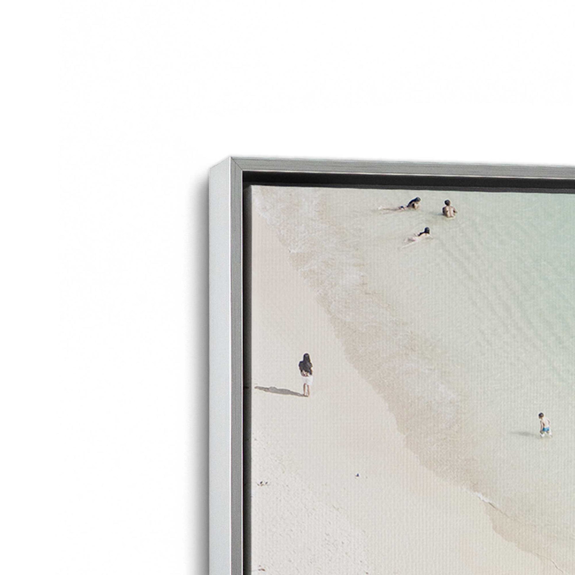[Color:Polished Chrome], Picture of art in a Polished Chrome frame at an angle