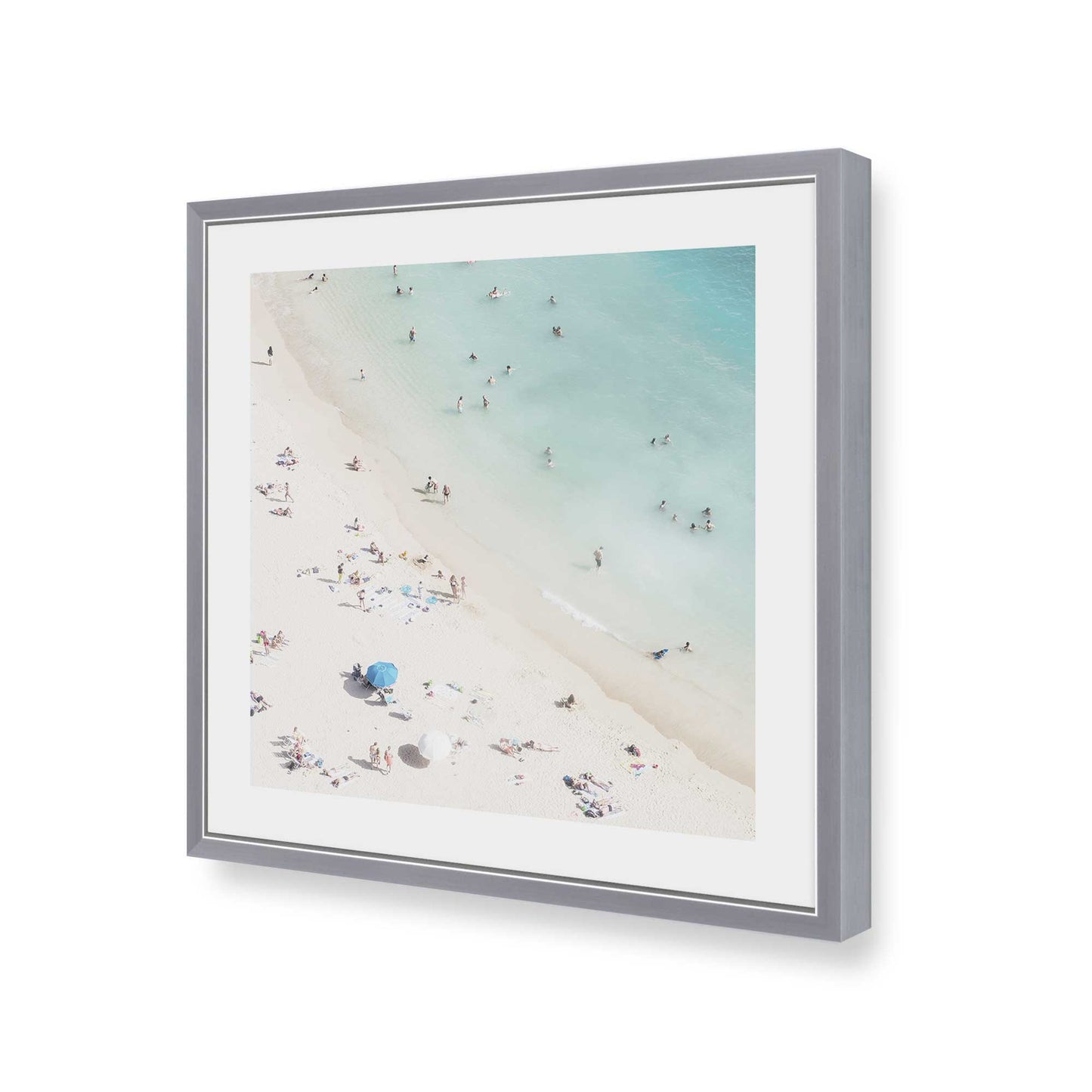 [Color:Polished Chrome], Picture of art in a Polished Chrome frame at an angle